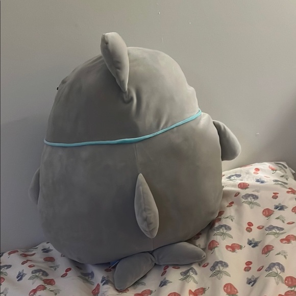 Big Gray Shark Squishmallow - Picture 2 of 2